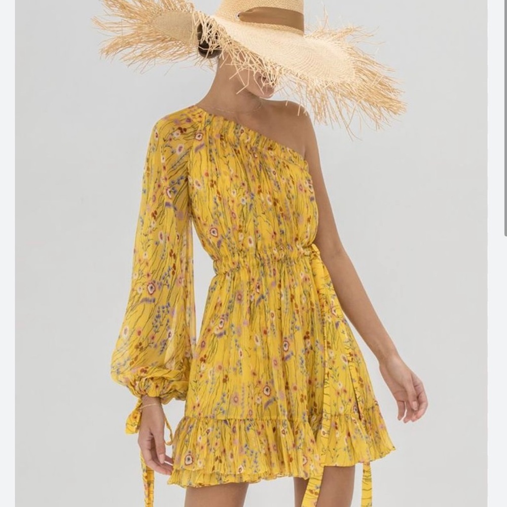 ALEXIS - Edyta Floral One-Shoulder Dress - Tags on - size M